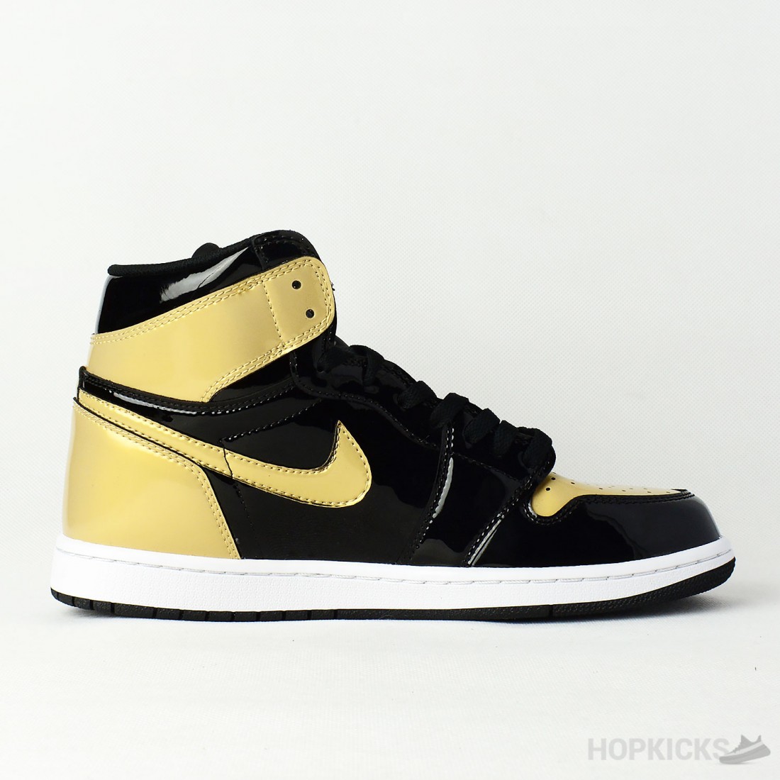 Jordan 1 retro high nrg patent gold on sale toe